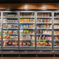 یخچال فریزر ایستاده ویترینی هایپری شیر بستنی لوکوس