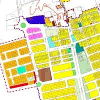 زمین باغ با دیوار قدیمی