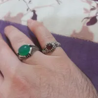دو عدد انگشتر نقره خوشگل زیبا
