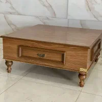 میز جلو مبلی کشودار با روکش طبیعی چوب بلوط