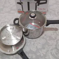 زودپز پارس استیل 6 لیتری با درب پیرکس و سبد بخارپز|ظروف پخت‌وپز|صدرا-فارس, فاز ۱|دیوار