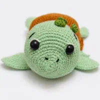 عروسک لاک‌پشت دستبافت هدیه خاص و فانتزی