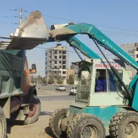 خاکبرداری تخریب  بابکت مینی لودر توماس استخر