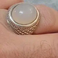 زنجیر نقره انگشتر عقیق نباتی دست ساز وانواع نگین