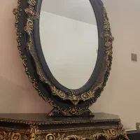 آینه و کنسول چوبی