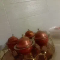 قندان مسی و قابلمه گرانیت