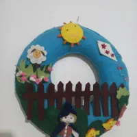 دیوار کوب نمدی