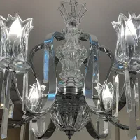 جفت لوستر نقره ای و دیوارکوب مناسب جهیزیه|لوستر و چراغ آویز|تهران, ظفر|دیوار