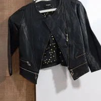 کاپشن چرم بچگونه