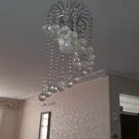 دو عدد لوستر توپی کریستالی|لوستر و چراغ آویز|تهران, افسریه جنوبی|دیوار