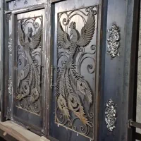 درهای آهنی حیاط وباغ|مصالح و تجهیزات ساختمان|فلاورجان, |دیوار