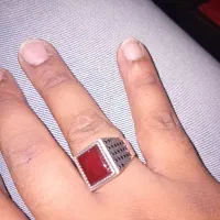 انگشتر نقره سنگ عقیق|جواهرات|خمام, |دیوار