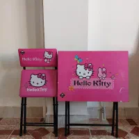 میز و صندلی تحریر کودک تاشو، باکس دار، در حد نو