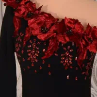 گلهای پارچه ای برای دیزاین لباس مجلسی|لباس|میاندوآب, |دیوار