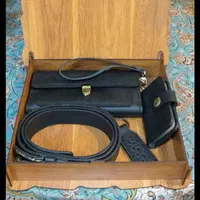 ست مردانه چرمی دستدوز|کیف، کفش، کمربند|تبریز, |دیوار