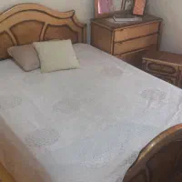 فروش تخت دونفره و پاتختی و دراور و آینه
