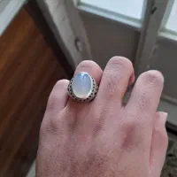 انگشتر نقره رکاب رسولی  عقیق سوسنی|جواهرات|بروجرد, |دیوار