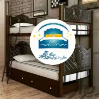 تخت خواب دو طبقه حاجی پور(تختخواب۲دوطبقه)تشک اوین