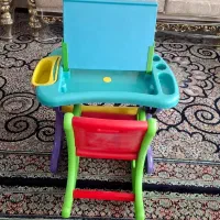 میز تحریر دو رو همراه صندلی راکر