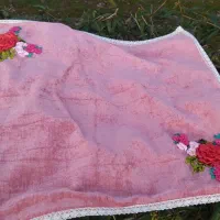 رومیزی روباندوزی