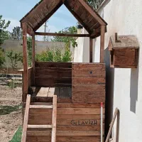 کلبه تعزینی چوبی برای باغ باغچه