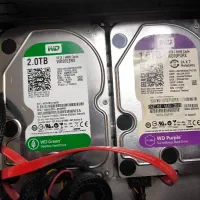 هار1یک و 2 ترا بایت سبز و  بنفش wd