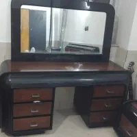 دراور همراه تخت دونفره وپاتختی بدون تشک وکفی