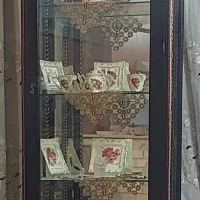 ویترین چوبی پشت آینه ۲عدد
