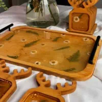 ساخت وبازسازی سینی های استیل و چوبی بارزین|ظروف سرو و پذیرایی|اصفهان, ارغوانیه|دیوار