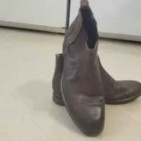 نیم بوت چرم خارجی مردانه