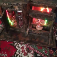 چراغ خواب دستساز(طرح کلبه)