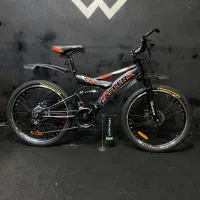 دوچرخه سایز ۲۴ کمک فنر جلو و وسط ترمز دیسک casper