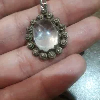 گردنبند و انگشتر نقره عتیقه