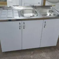 کابینت زیر سینک+ظرفشویی وست گاز سینک