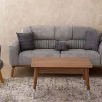 سرویس چوب نو و استفاده‌نشده فوری برای فروش|مبلمان خانگی و میز عسلی|تنکمان, |دیوار