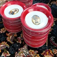 بشقاب کوچک زیرخرما یا شیرینی 75عدد|کلکسیون اشیاء عتیقه|بروجرد, |دیوار