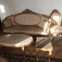 مبل استیل ۹ نفره با میز سنگ مرمر و غذا خوری|مبلمان خانگی و میز عسلی|قزوین, |دیوار