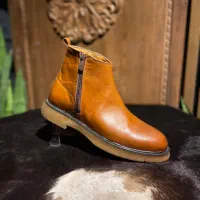 بوت تک زیپ چرم طبیعی