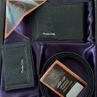 ست چرم کمربند و کیف پول و کیف کارت