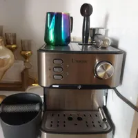ماشین اسپرسو خانگی همراه با پیچر و سطل آشغال