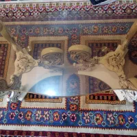 میز جلو مبلی عسلی چوبی شیشه ایی