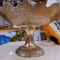 آینه شمعدان با جا میوه هندی