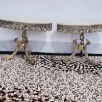 میز عسلی برنز  پایه برنز  قدیمی جنس اصل|کلکسیون اشیاء عتیقه|ماهیدشت, |دیوار