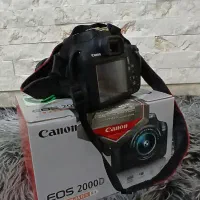 دوربین Canon 2000D/ کاملا نو /با کلیه لوازم جانبی|دوربین عکاسی و فیلم‌برداری|تهران, فلاح|دیوار