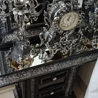 اینه و شمعدان به همراه ساعت|بوفه، ویترین، کنسول|اصفهان, تیران|دیوار