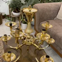 * لوستر ۵ شاخه و ۴ شاخه آب طلا *|لوستر و چراغ آویز|اصفهان, بهرام‌آباد|دیوار