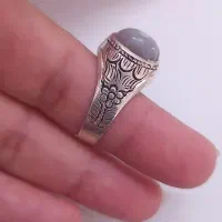 دو تا انگشتر نقره مردانه یاقوت و باباقوری|جواهرات|قم, امامزاده ابراهیم|دیوار