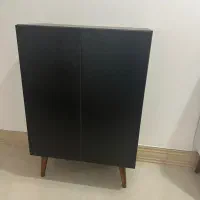 جاکفشی مشکی چوب MDF