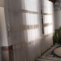 پرده چهار متری در حد نو و پرده پشت در یک متری|پرده، رانر، رومیزی|داراب, |دیوار