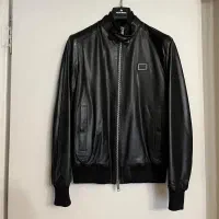 کاپشن چرم مردانه برندantony morato ایتالیا مشکی